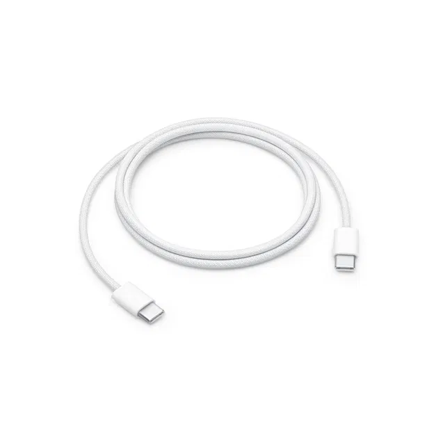 أبل , كابل شحن منسوج USB من النوع C ، 1 متر، أبيض