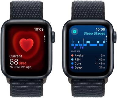 Apple Watch SE GPS 40mm Midnight Aluminium Case Sport Loop