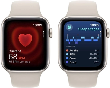 Apple Watch SE GPS 44mm Starlight Aluminium Sport Band - S/M