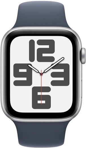 Apple Watch SE GPS 44mm Silver Aluminium Storm Blue Band-S/M