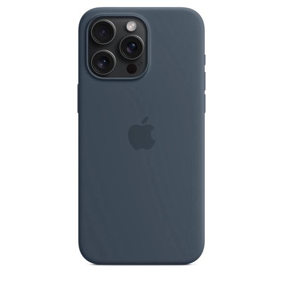Apple iPhone 15Pro Max Silicone Case with MagSafe-Storm Blue