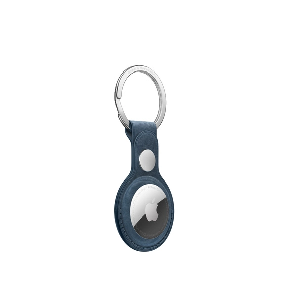 Apple AirTag FineWoven Key Ring Pacific Blue