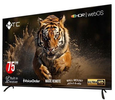 شاشة 75MTC بوصة Webos ماجيك ريموت سمارت MT75UH530AWOS-UHD