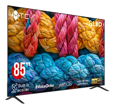 MTC 85-Inch QLED UHD TV, Smart WebOS with Built-in Receiver, Includes Wall Mount – QMT85UH800WOS