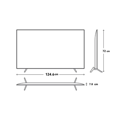 MTC 55" UHD 4K Smart LED TV, Supports Netflix, MTC4K55S22N