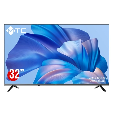 تلفزيون MTC قياسي عالي الدقة مقاس 32 بوصة، لوحة DLED، جهاز استقبال مدمج، حامل جداري – MT32HD600N