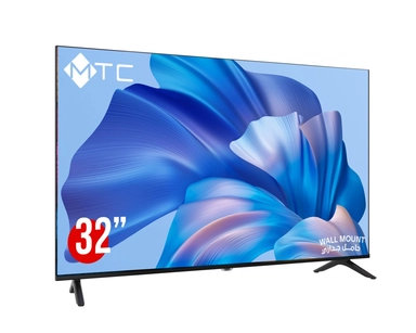 تلفزيون MTC قياسي عالي الدقة مقاس 32 بوصة، لوحة DLED، جهاز استقبال مدمج، حامل جداري – MT32HD600N