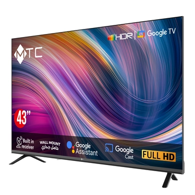 MTC TV 43 Inch Full HD Smart DLED With Wall Bracket – MT43FH450GO