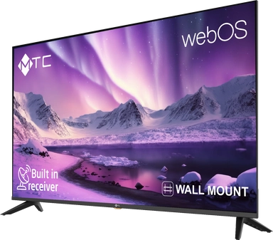 شاشة ام تي سي 50 بوصة دقة 4K UHD ذكي مع حامل جداري – MT50UH435BWOS 