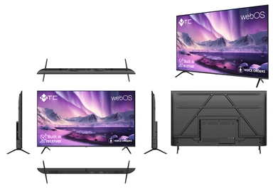 شاشة ام تي سي 55 بوصة دقة 4K UHD ذكي مع حامل جداري – MT55UH435BWOS