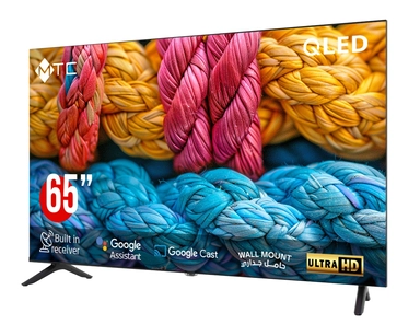 MTC TV 65 Inch 4K UHD Smart Google TV QLED With Wall Bracket - QMT65UH700GO