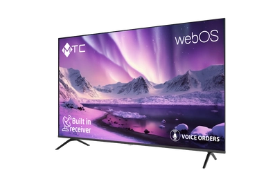 شاشة ام تي سي 75 بوصة دقة 4K UHD ذكي مع حامل جداري – MT75UH435BWOS