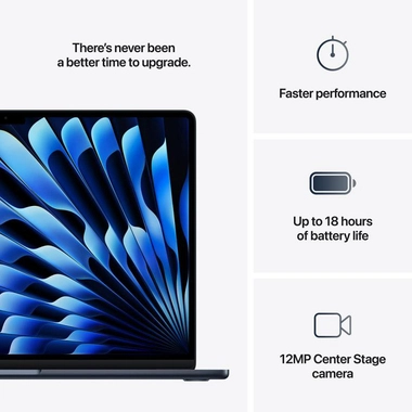 Apple MacBook Air M4 ,16GB , 256GB ,SSD 8 Core GPU 13" ,Midnight