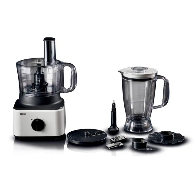 Braun Food Processor 750W, 2.1L, Plastic, Steel/Gray, FP0132WH