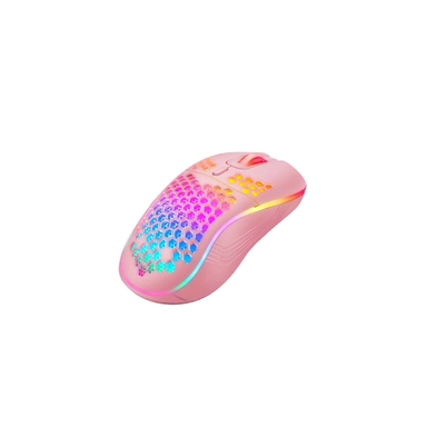 داتا زون , ماوس ألعاب سلكي بإضاءة خلفية ,وردي