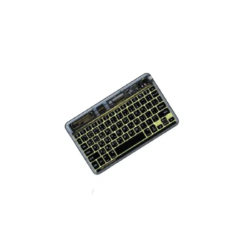 Porodo Wireless Slim Portable Bluetooth Keyboard Mouse Black