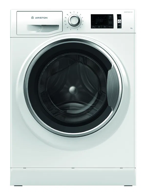Ariston Front Load Washing Machine 9 kg, white, dryer 75% , NLM11946WCA60HZ