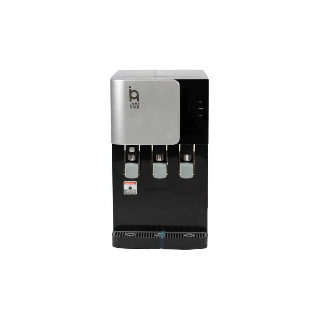 Naqi Water Dispenser ,7 Liters, Cold/Hot/Moderate, Black NQ-COL-RO-C-1-G