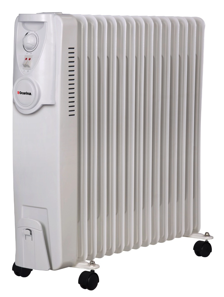 Ocarina oil heater, 15 fins, 2500 watts, OCRHTOIH0915