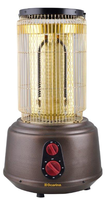 Ocarina Carbon Heater 2000 Watt Brown/Gold, OCRHTRU250CB