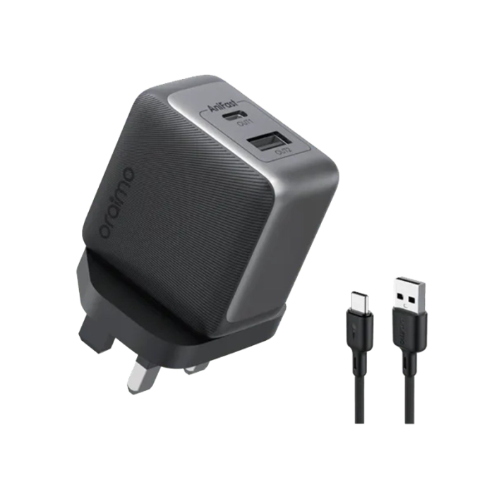 Oraimo Wall Charger Gan 33W with C Cable OCW-7331U Black