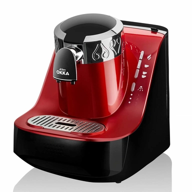Turkish coffee maker, 710 watts, capacity of two cups, red, OK002-N