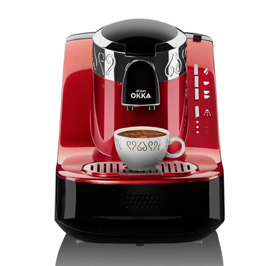 Turkish coffee maker, 710 watts, capacity of two cups, red, OK002-N