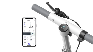 سكوتر كهربائي أوكاي نيون لايت قابل للطى، سرعة 25 كم/ساعة، مدى 30 كم، أبيض - ES10-WHT