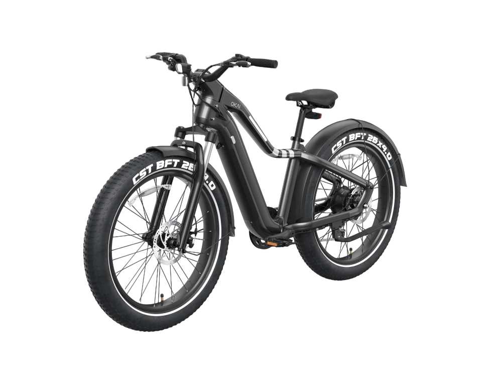 دراجة كهربائية أوكاي رانجر، سرعة 32 كم/ساعة، مدى 70 كم، تتحمل حتى 150 كجم، أسود - EB50-BLK