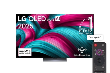 55 inch LG OLED evo AI C5 4K 144Hz Smart TV AI Magic remote webOS25 2025 