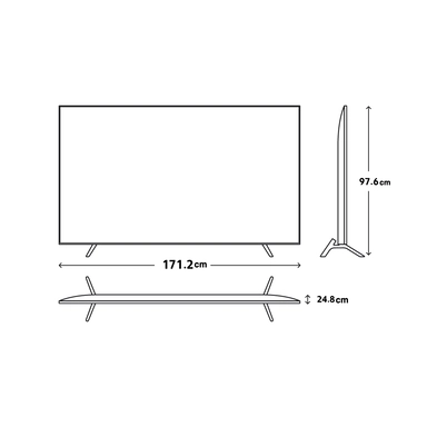 LG OLED TV 77 Inch G2 Series, Gallery Design 4K Cinema HDR WebOS Smart AI ThinQ Pixel Dimming, OLED77G26LA