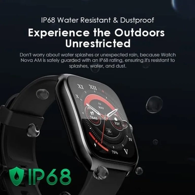 ساعة ذكية اورايمو نوفا اي ام، 2.01 بوصة، هيكل اسود، سوار اسود – OSW-812