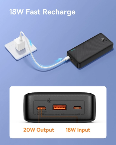 Baseus Airpow Fast Charge PowerBank 20000mAh 20W Cluster Bk