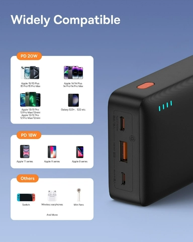 Baseus Airpow Fast Charge PowerBank 20000mAh 20W Cluster Bk