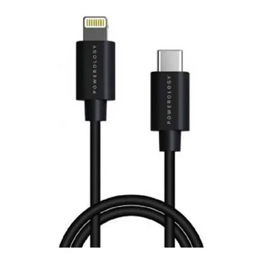 Powerology Fast Charge USB-C to Lightning PD Cable 3M Black