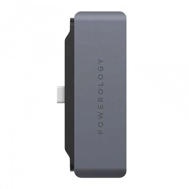 Powerology 4 in 1 USB-C HUB with HDMI USB AUX 60W Grey