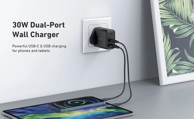 Aukey Swift 32W 2-Port PD Wall Charger PA-F3S Black