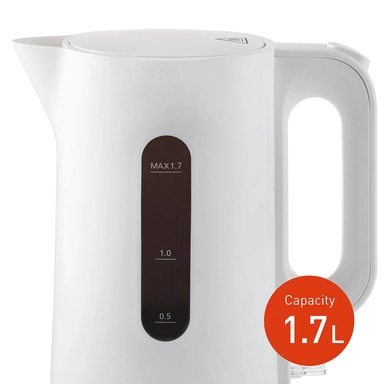 Panasonic Kettle, 1850 - 2200 Watts, 1.7L, White, NC-K101WTZ