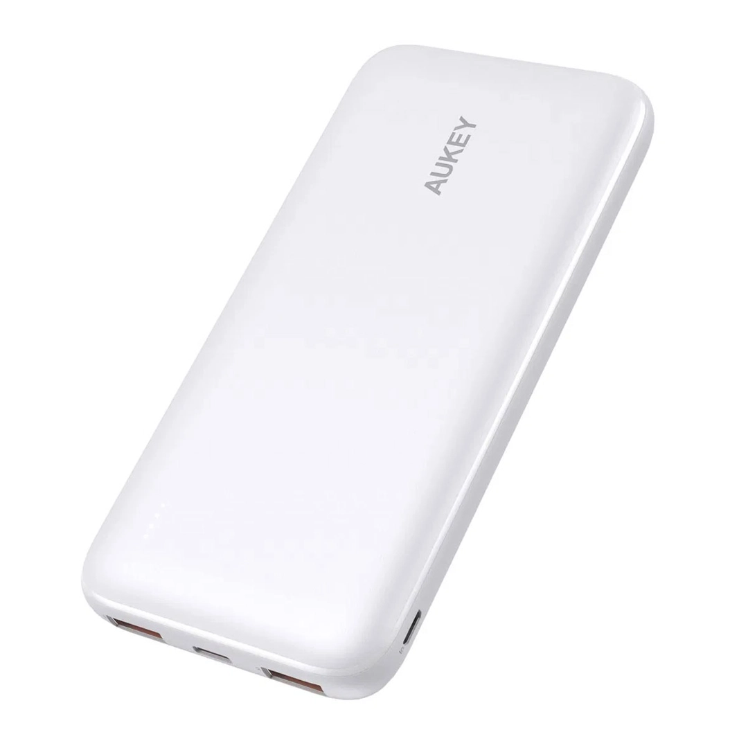 Aukey Power Bank 20W PD 10,000 mAh & USB-C White
