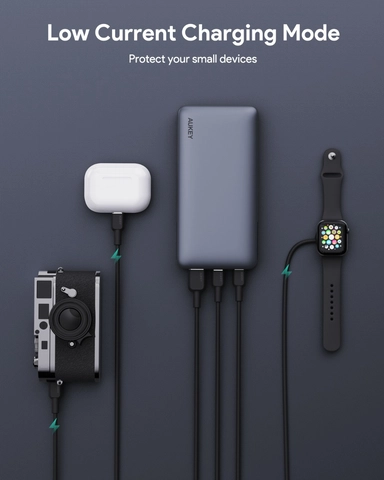 AUKEY 20000mAh Portable Power Bank with 65W PD Grey