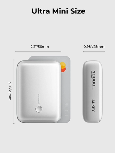 اوكي، بطارية متنقلة سبارك، 10000 مللي أمبير، 20 وات، ابيض