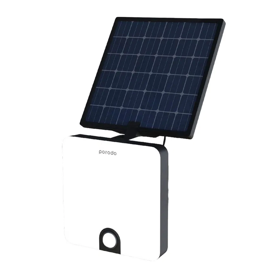 Porodo Lifestyle Outdoor Solar Lamp With Built Battery Black