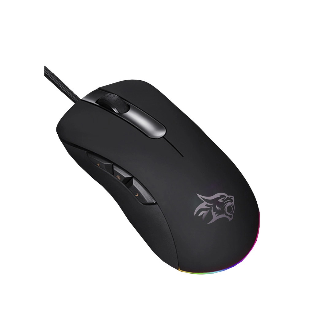 Porodo Gaming BlackHawk 8D Wired Gaming Mouse Black