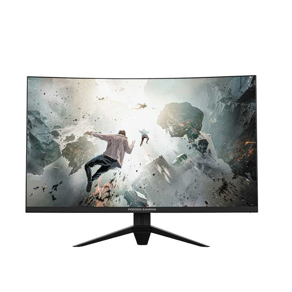 Porodo Gaming Monitor Wide-Curved QHD Monitor 32 inch Black