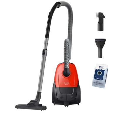 مكنسة فيليبس 2000، بكيس، 1800 واط، احمر - XD2042/10