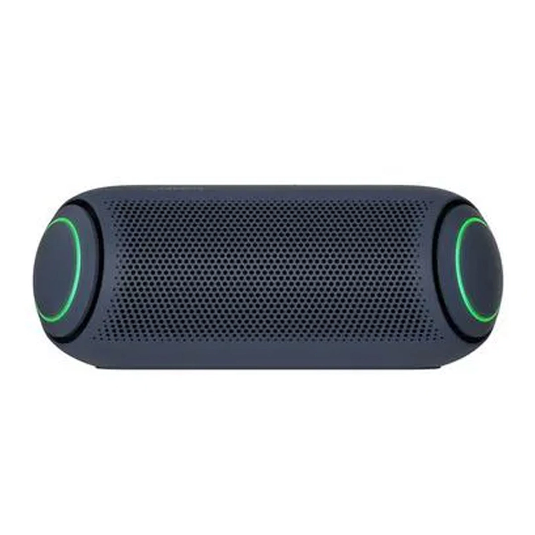 مكبر الصوت XBOOM Go PL5 اللاسلكي المحمول من إل جي، يعمل بتقنية البلوتوث من إل جي ويتميز ببطارية يصل عمرها إلى 18 ساعة لإمداد الجهاز بالطاقة لفترات طويلة، كما يتميز بالعمل بتقنية البلوتوث وبتصنيف IPX5 فيما يتعلق بالمقاومة للماء وهو ما يجعله مناسبا للحفلات،