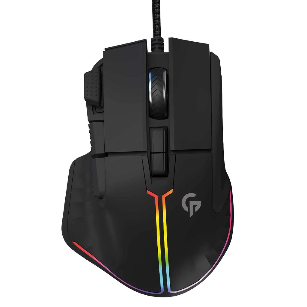 Porodo Gaming 8D Wired RGB Gaming Mouse Black