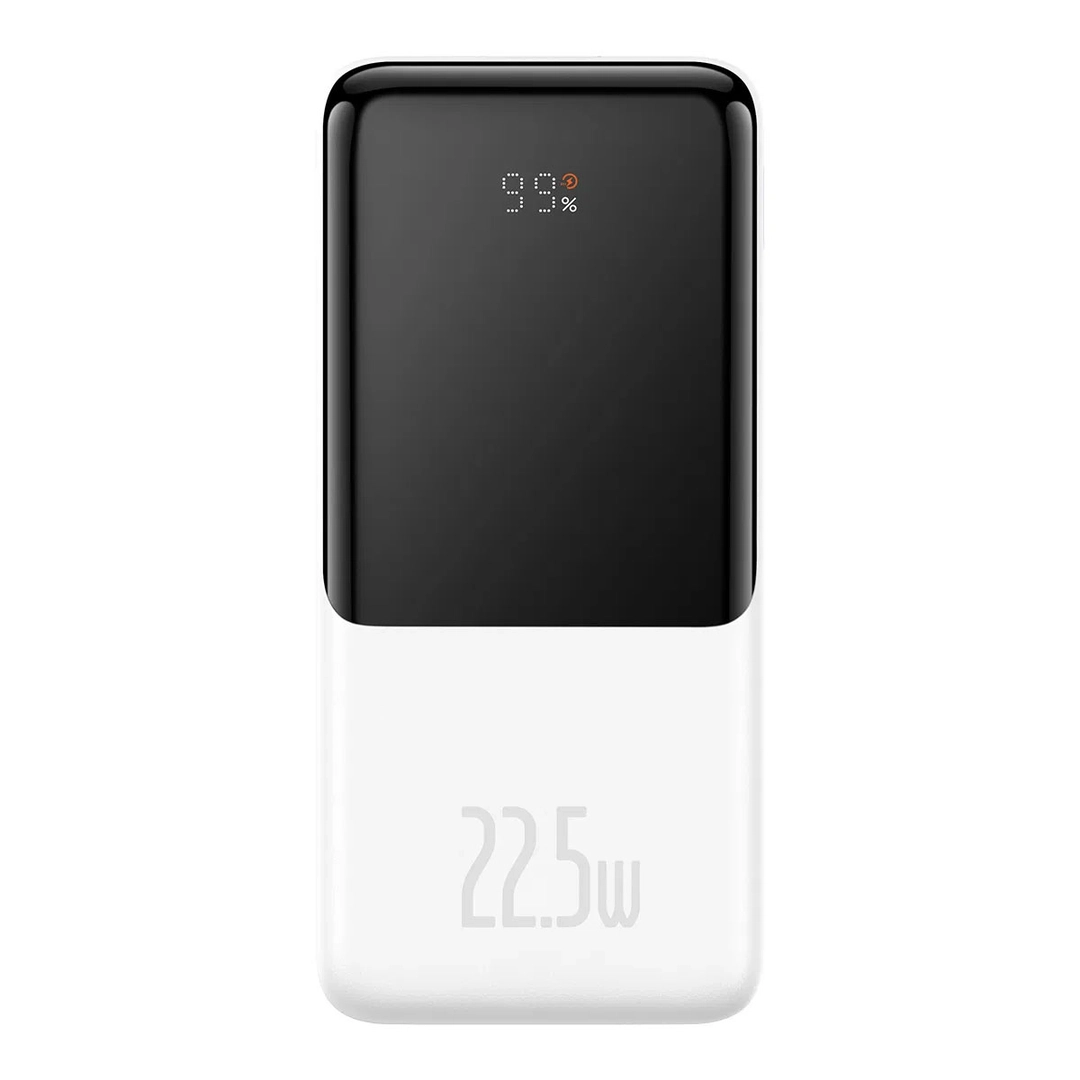 Baseus Elf Digital Display Fast Charge Power Bank White