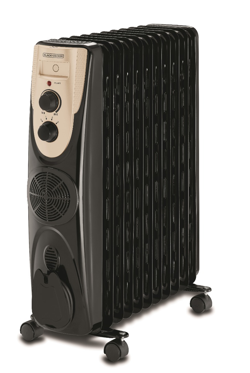 Black & Decker oil heater, 2500 w, 11 fins, black, OR011FD-B5
