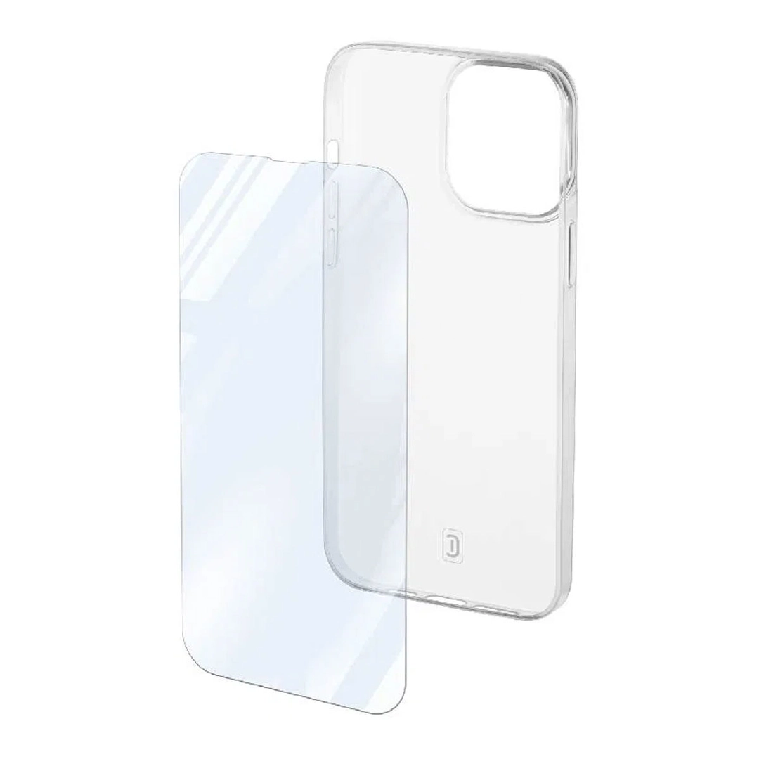 Cellularline KIT: CASE + GLASS IPHONE 14 PRO MAX TRAS